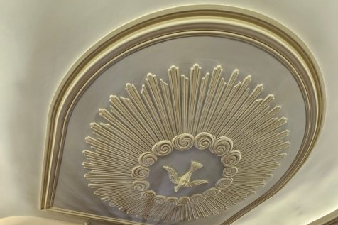 Peinture du Sanctuaire de la Vraie Croix d'Anjou par le Groupe Boulfray